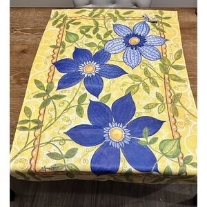 Flag Trends By‎ Carson Extra Large Spring Summer Floral Flag Blue Florals